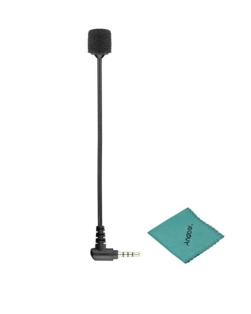 Boya by-um4 gooseneck omnidirectional condenser microphone 3.5mm trrs connector - black