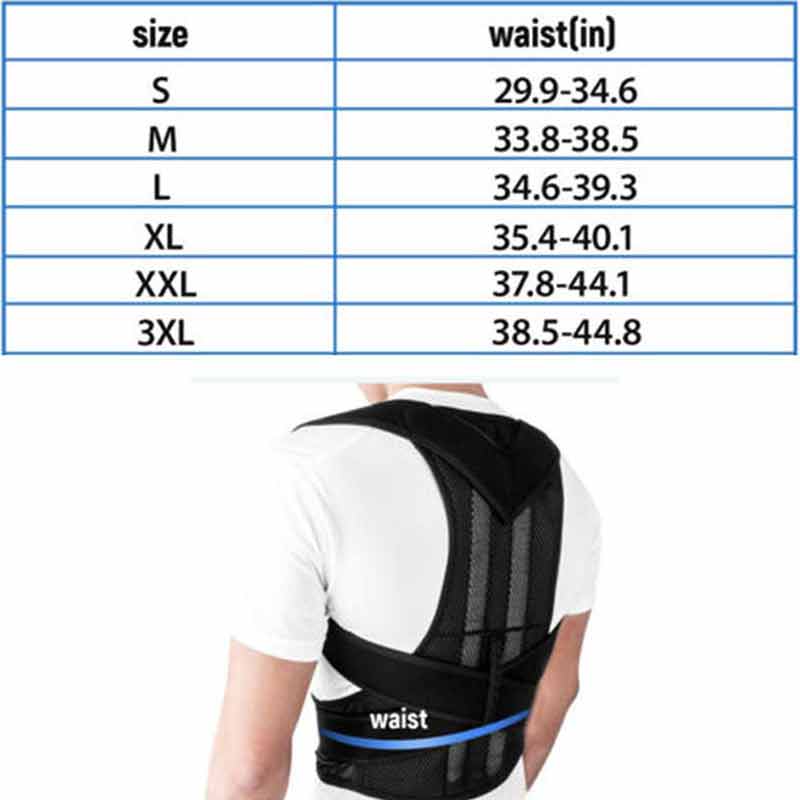 POSTURE CORRECTOR BACK BRACE ADJUSTABLE STRAIGHTENER