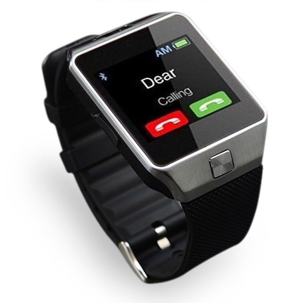 Smart mobile watch dz09 gsm sim card with camera and memory card slot