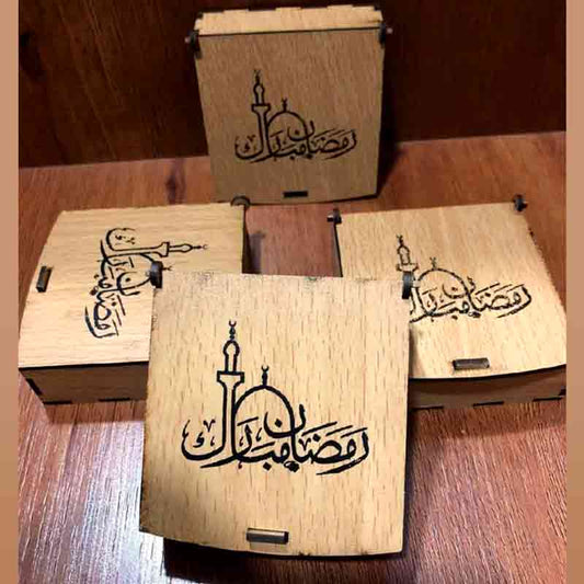 Ramadan Kareem Gift Box | Tasbeeh & Ittar Set | Islamic Festival Essentials & Mubarak Gift