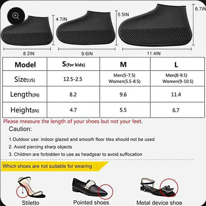 Waterproof Silicon Shoe Cover