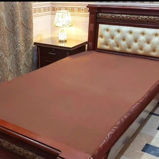 Waterproof Mattress Cover for Single Bed | Cotton Terry with Leather Lamination | Heavy-Quality, 42x78x12 inches"