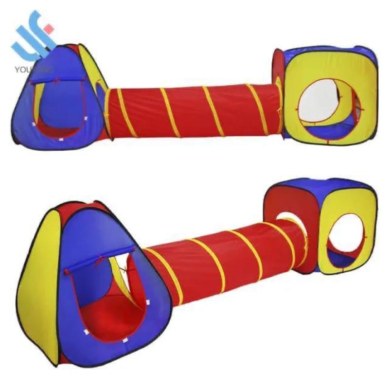 Kids turnel tent house in 3 pieces