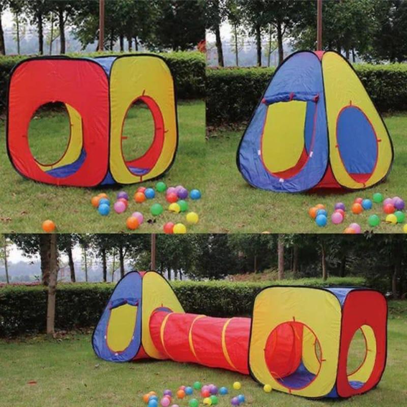 Kids turnel tent house in 3 pieces