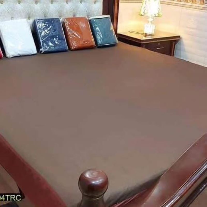 Waterproof Mattress Cover King Size Cotton Terry with Leather Lamination