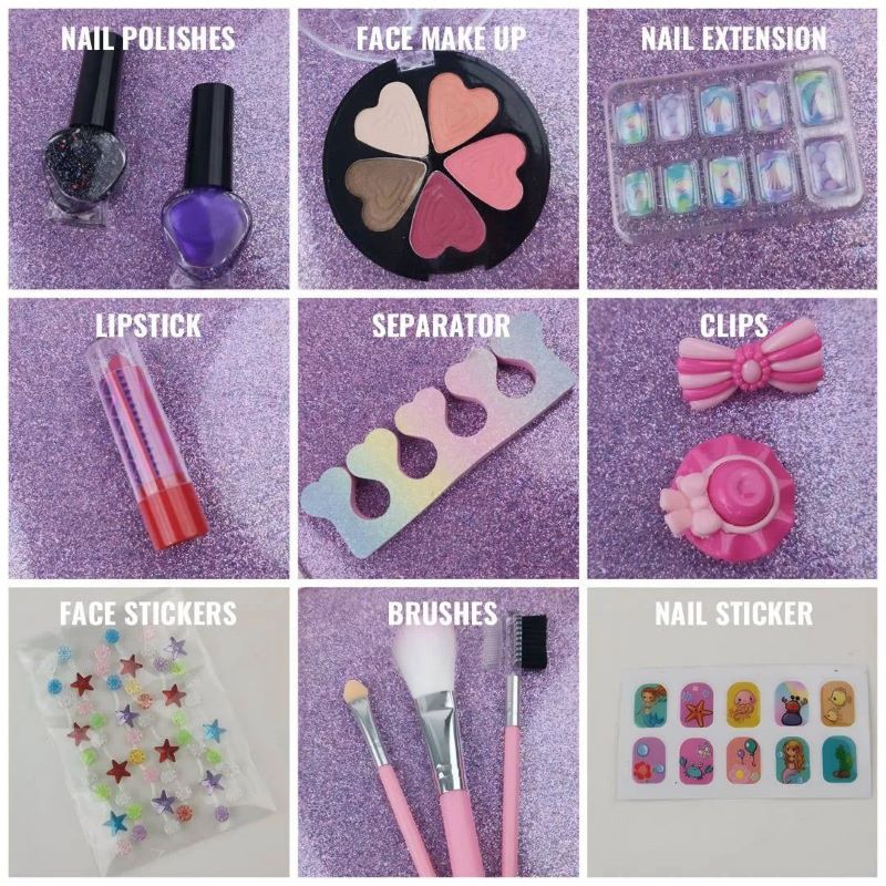 2 in 1 Realistic Beauty Makeup Bag for Kids