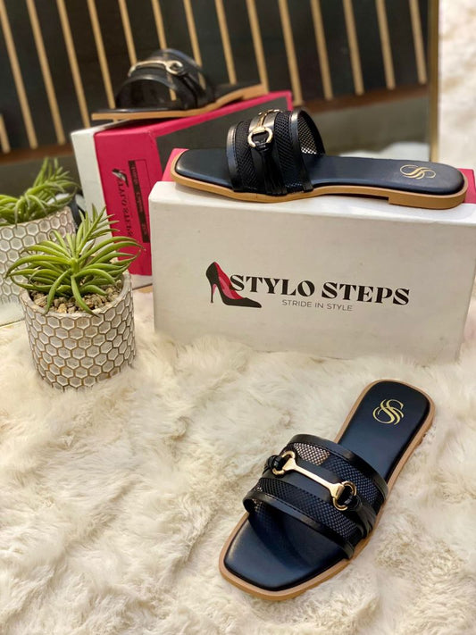 Buckle Chic Women’s Dou Flats  Elegant Slip On Shoes (Size 36–42)