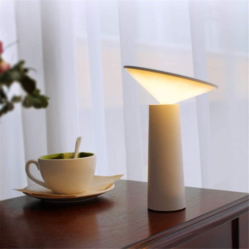 Modern lamp creative portable dimmable eye protection reading desk lamp black