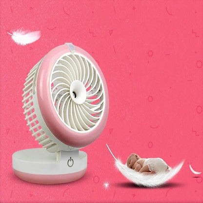 Small air conditioner humidifier mist fan portable humidification cooling fan