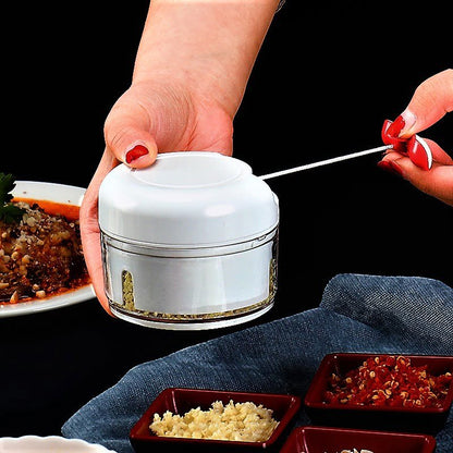 Mini multi-function manual vegetable chopper kitchen food chopper-170 ml- manual meat grinder & garlic cutter - kitchen tools