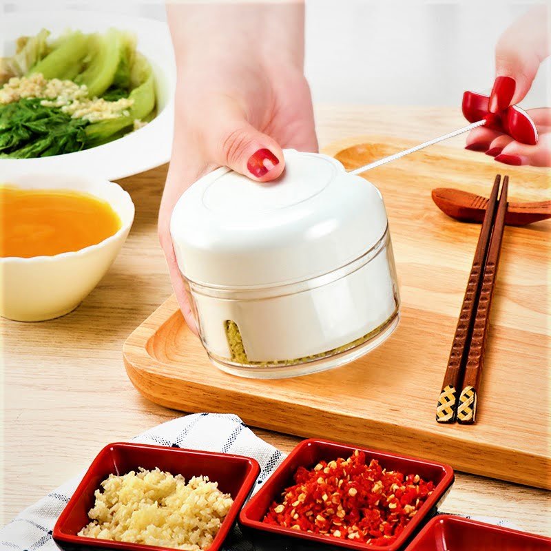 Mini multi-function manual vegetable chopper kitchen food chopper-170 ml- manual meat grinder & garlic cutter - kitchen tools