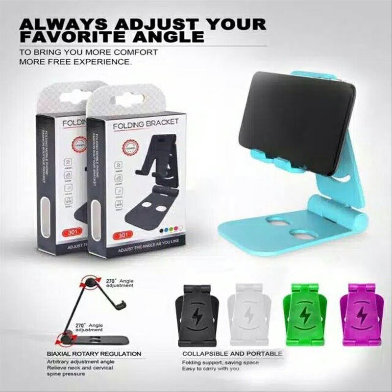 270 Degree Rotation Universal Foldable Desk Tablet Mobile Phone Holder Desktop Mobile Phone Bracket Holder