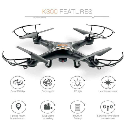 K300 drone + camera + wifi remote control