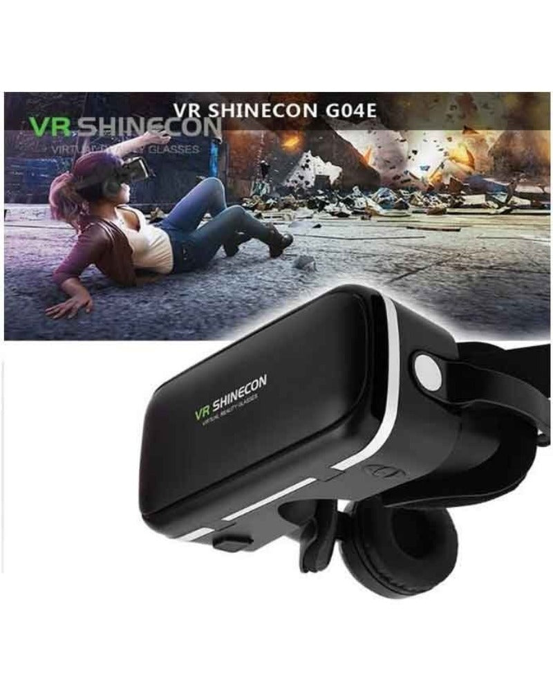 Shinecon 6 generations 3d vr glasses headset with earphones