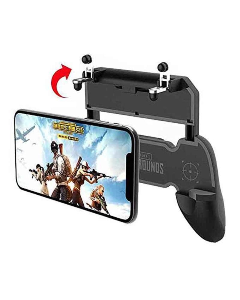 Pubg w11plus mobile game pad l1r1 with joystick button - black