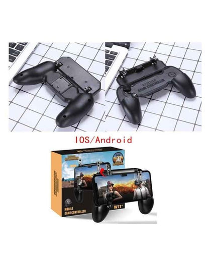 Pubg w11plus mobile game pad l1r1 with joystick button - black