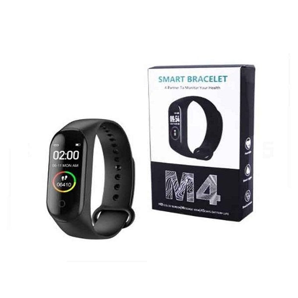 M4 smart band sport wristband blood pressure monitor heart rate passometer health fitness tracker for android and ios