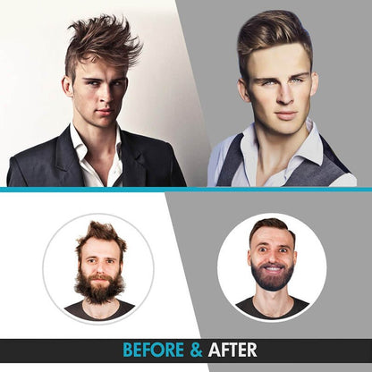 Electric beard/hair straightener for men