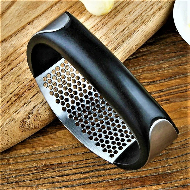 Stainless hand press garlic grinder mincer squeezer