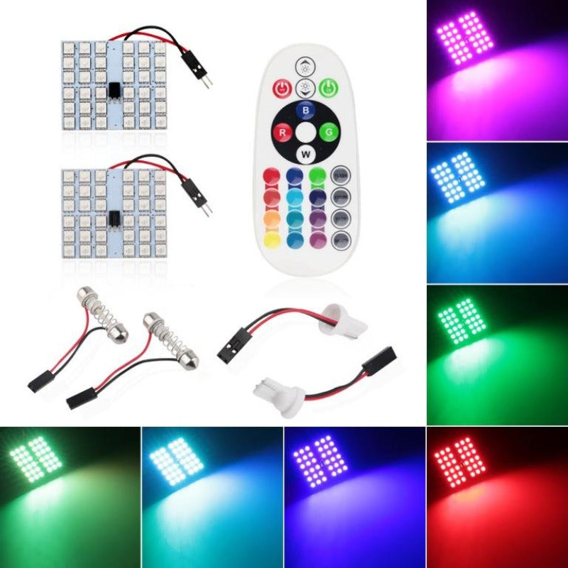 Rgb colorful wireless control 24 smd 5050 led light