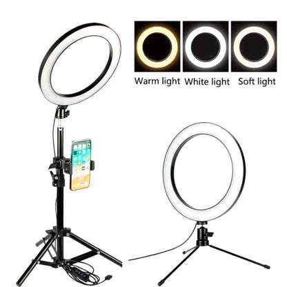 26CM RING LIGHT FOR TIK TOK & MAKEUP LIGHT IN 3 MODES