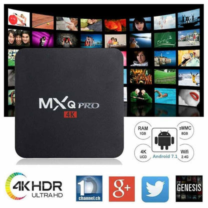 MXQ Pro Tv Box Android 10.0 4k HD Video Wifi 4GB+64GB