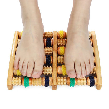 Traditional Wooden Roller Foot Massager