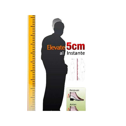 Height increasing silicone insoles elevate 5cm