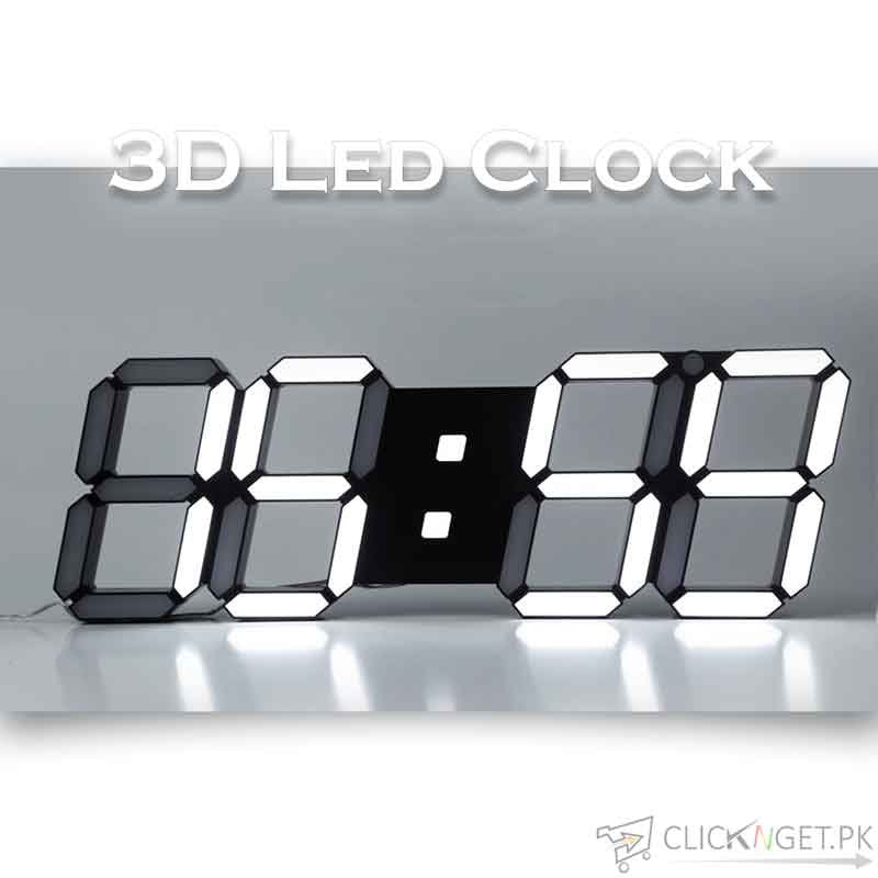 Modern fashion 3d led digital alarm clock with charger desk clock for awaken home décor