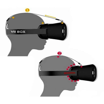 3D VR Glasses with Bluetooth Remote