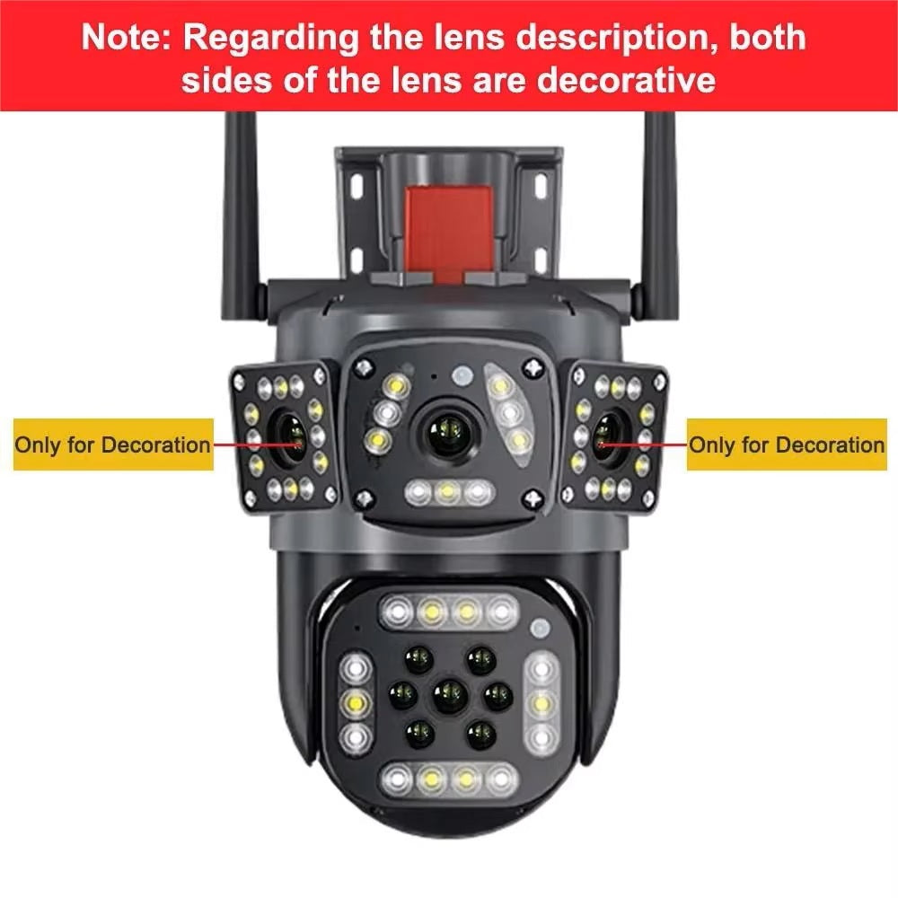 6K 12MP WiFi PTZ Outdoor Security Camera with AI Auto Tracking
