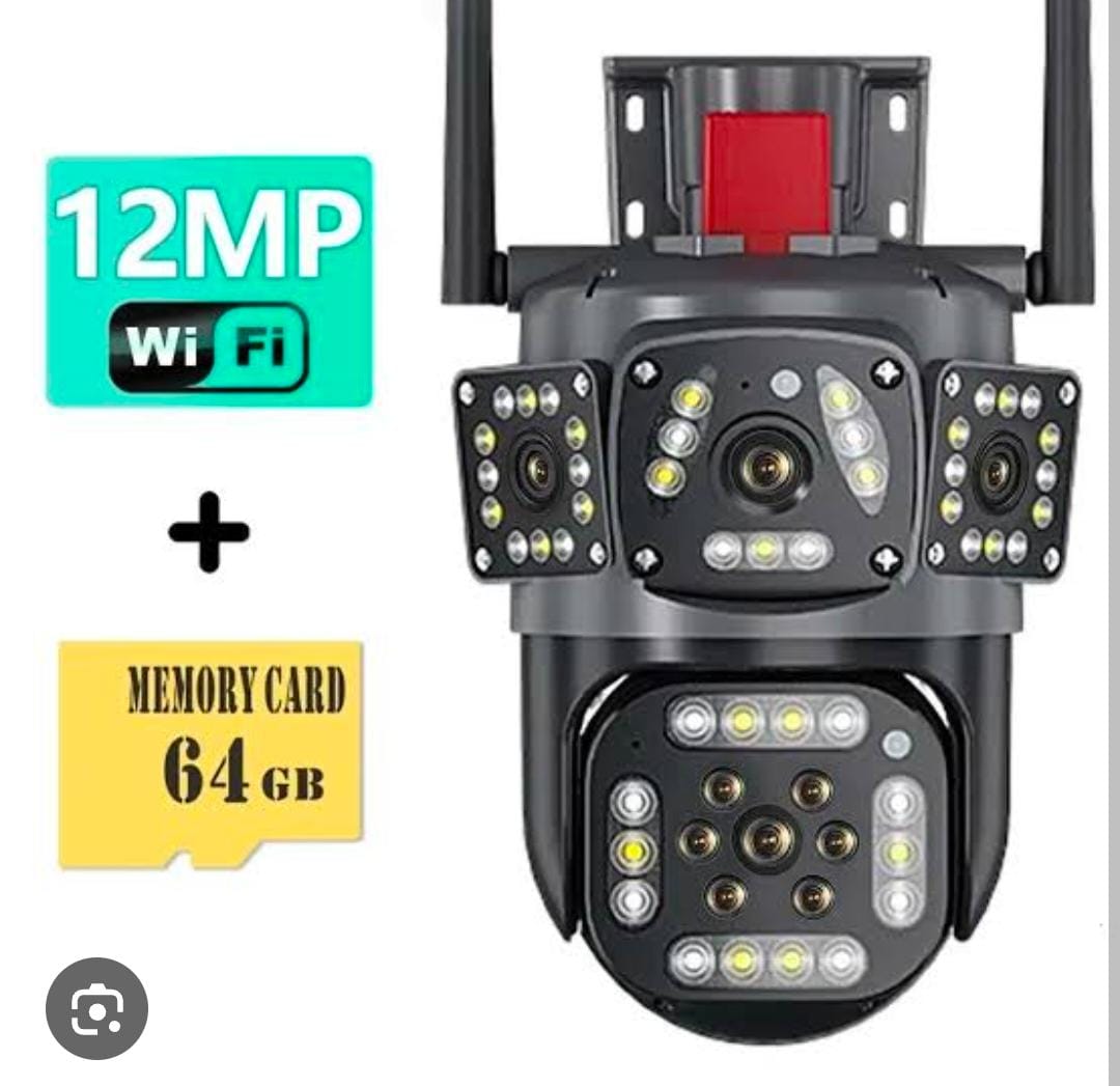 6K 12MP WiFi PTZ Outdoor Security Camera with AI Auto Tracking