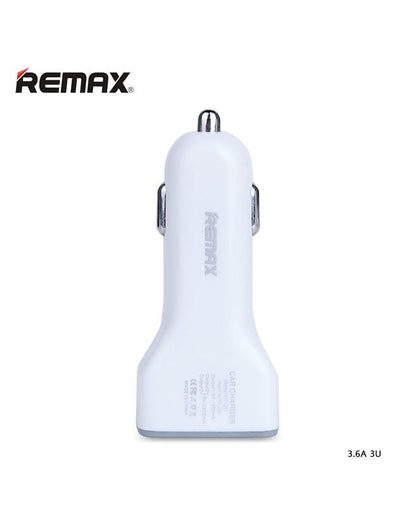 Remax jian series 3.6a car chager with 3 usb ports rcc301 - white