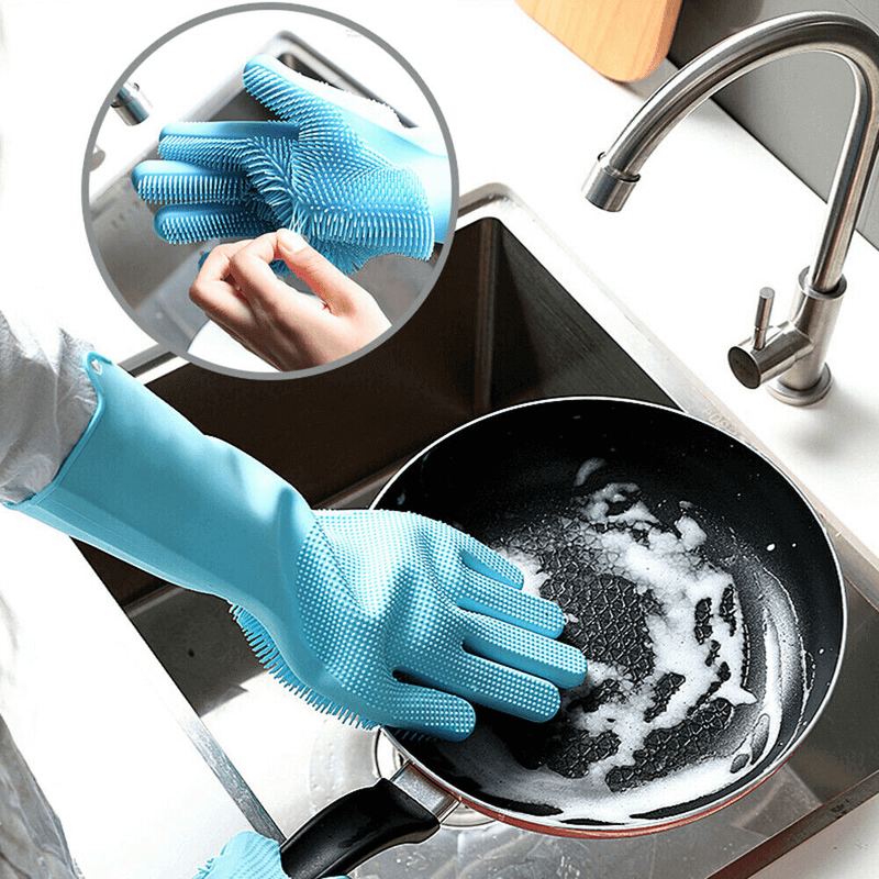 Silicone Washing Kitchen Gloves