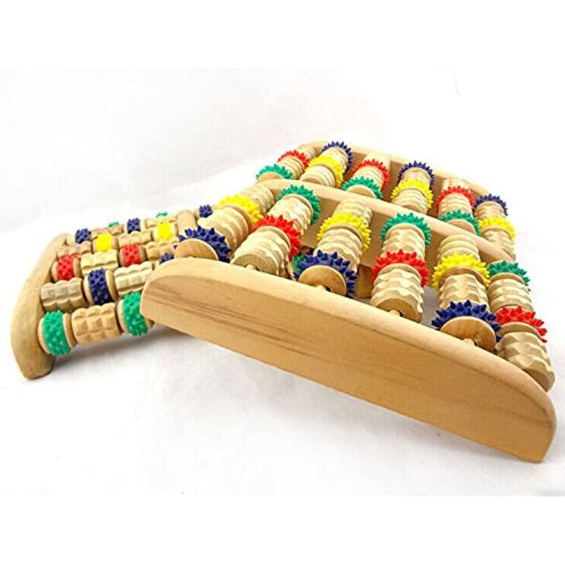 Traditional Wooden Roller Foot Massager