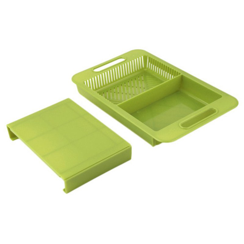 Cutting board drain basket shelf for meat vegetable fruit