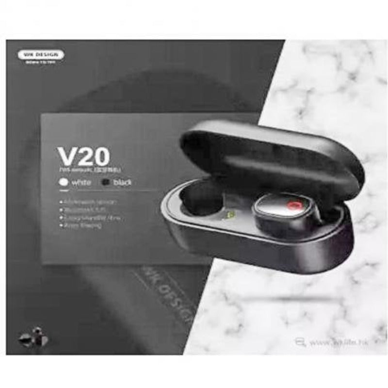 Remax wk tws v20 air dots bluetooth with charging dock