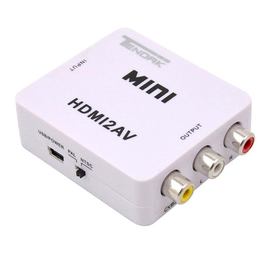 Hdmi converter adapte mini composite for vcr, dvd, ps3