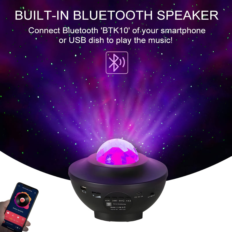 LED Star Lights Bluetooth Speaker with remote control