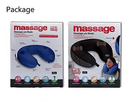 Neck massage pillow with built in mp3, neck massage cushion mp3 with stereo