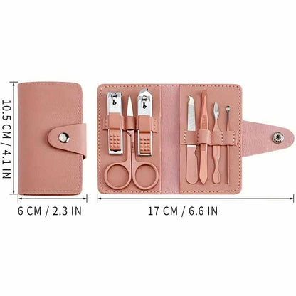 7 In 1 Nail Cutter Set, Stainless Steel Manicure Set, Self Grooming Kit