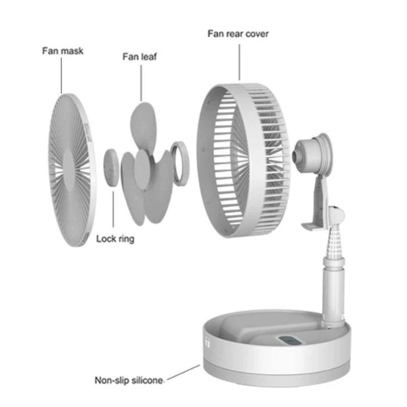 Rechargeable Folding Fan Mini