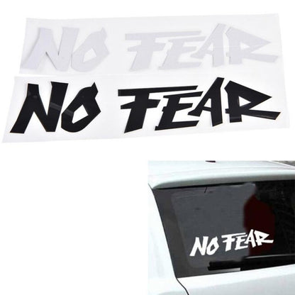 Cool slogan no fear car sticker