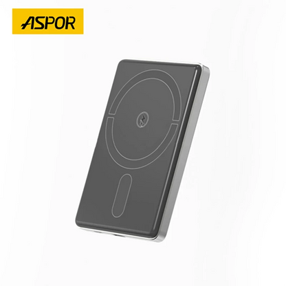 Aspor A381 Magnetic Portable Mini 5000mah Wireless Power Bank