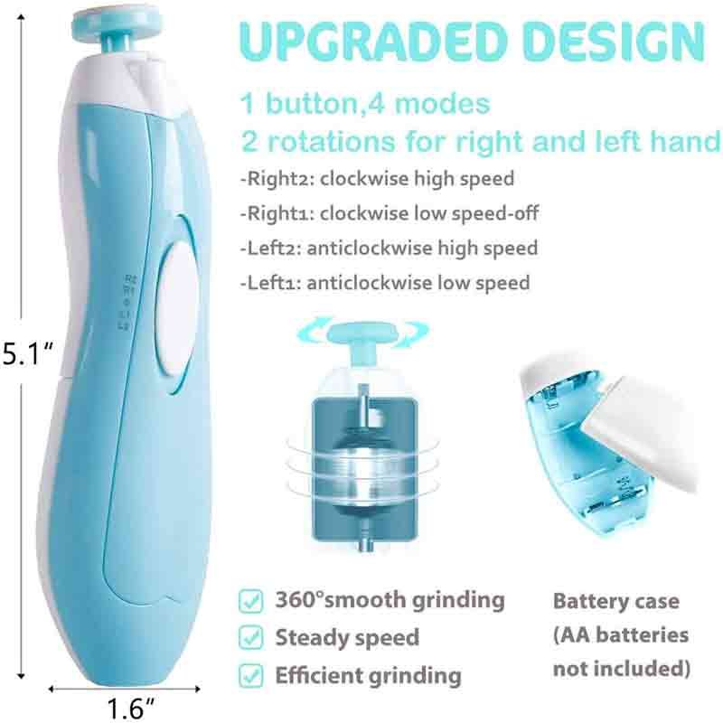 Electric Baby Nail Trimmer Nail Cutter Manicure and Pedicure Set