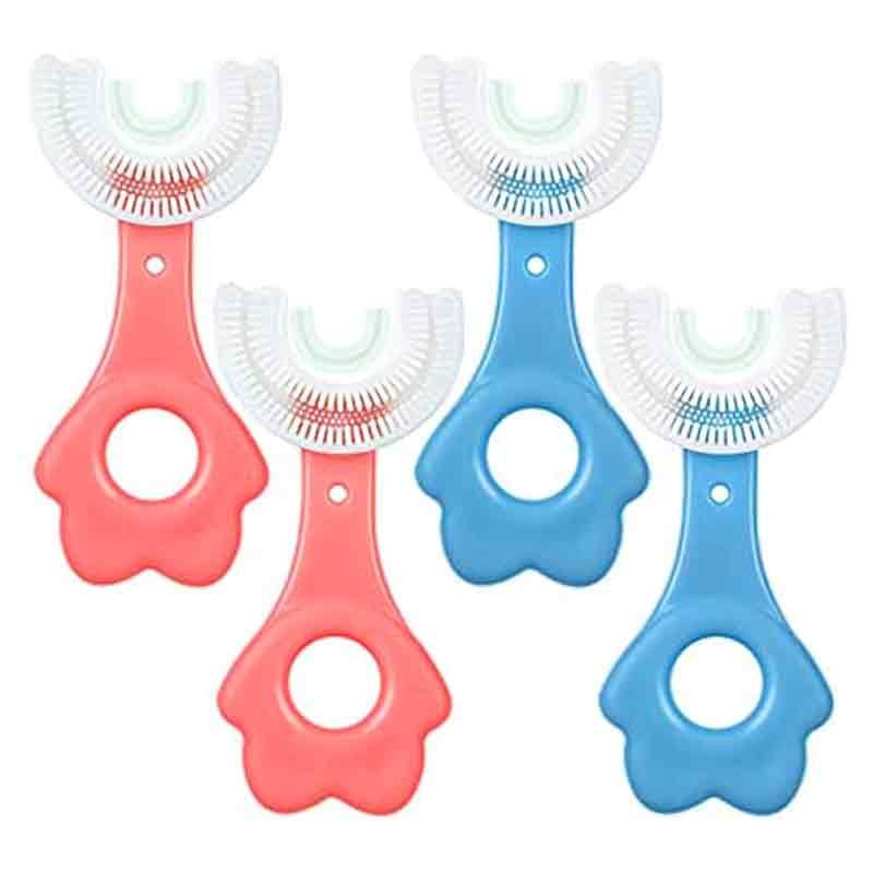 Teeth Cleaning Brush U Shaped Baby Toothbrush (Pair Of 2)