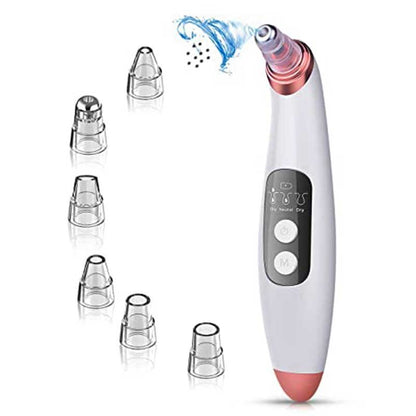 Blackhead Remover Tools Electric Derma suction Machine  USB Rechargeable Acne Pimple Pore Cleaner Vacuum tool Electric 6 in 1