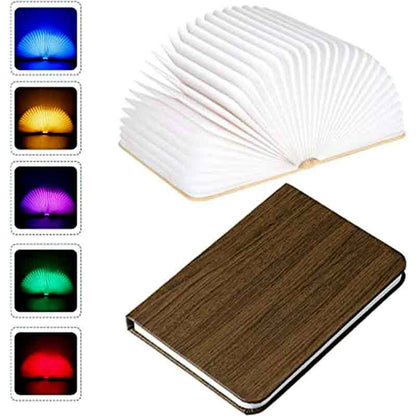 Book shaped folding small lamp rechargeable led portable