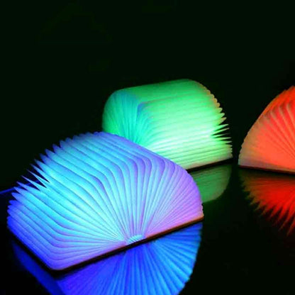 Book shaped folding small lamp rechargeable led portable