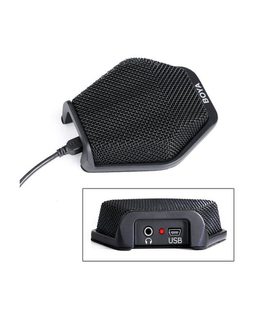 Boya by-mc2 usb desktop conference mic for windows mac laptop for business meeting, seminar, speech - black